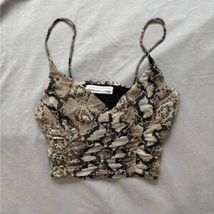 Urban Outfitters Snake Print Camisole in Brown and Tan